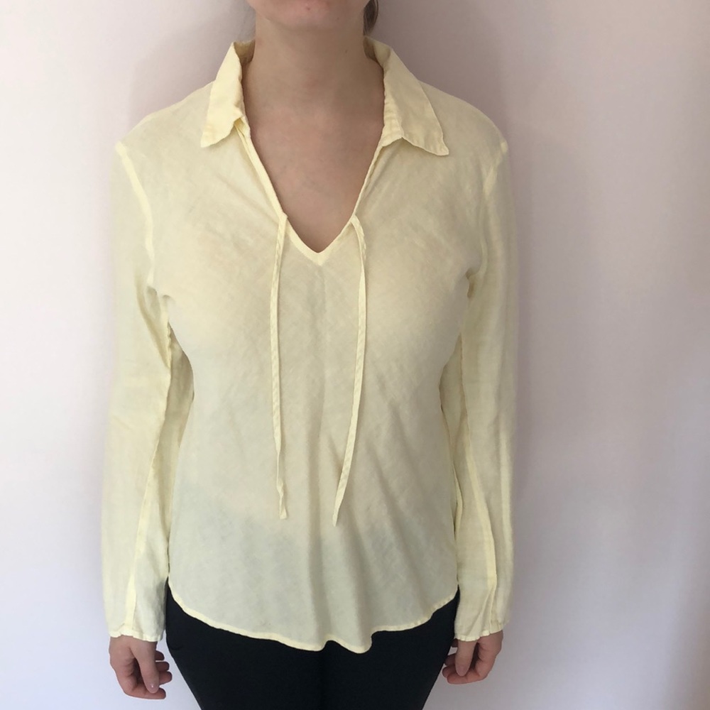Two Star Dog long sleeve linen top